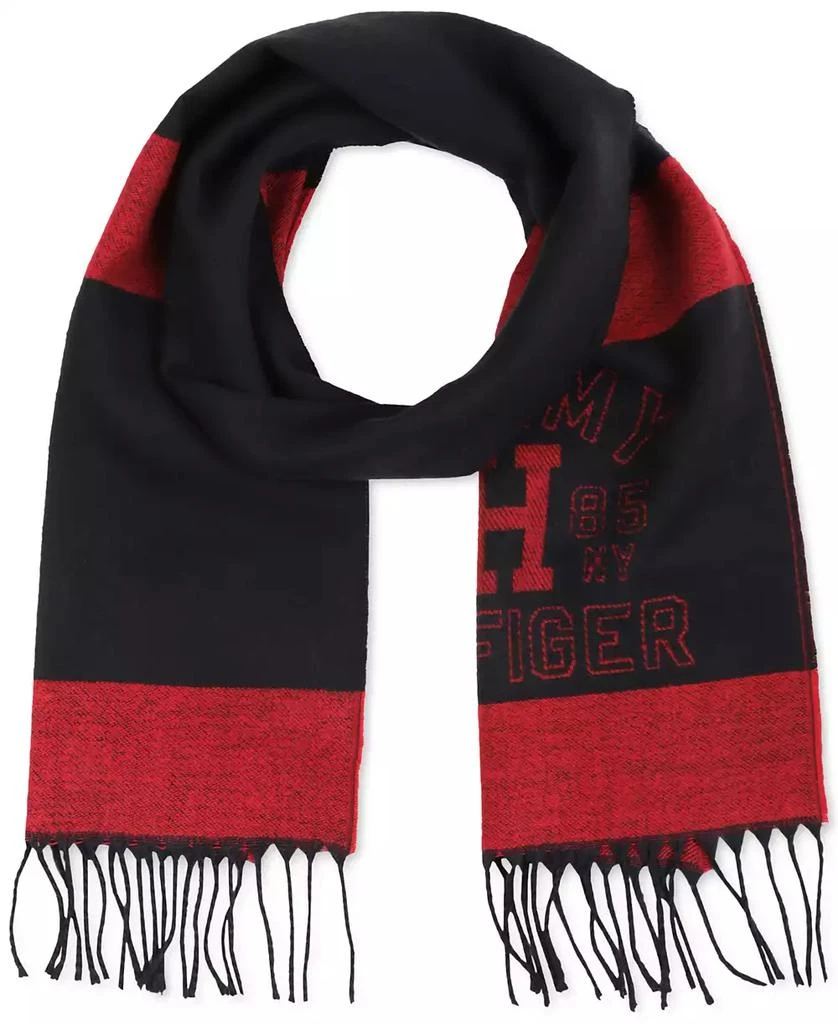 商品Tommy Hilfiger|Men's Monogram Striped Yarn-Dye Scarf,价格¥363,第1张图片