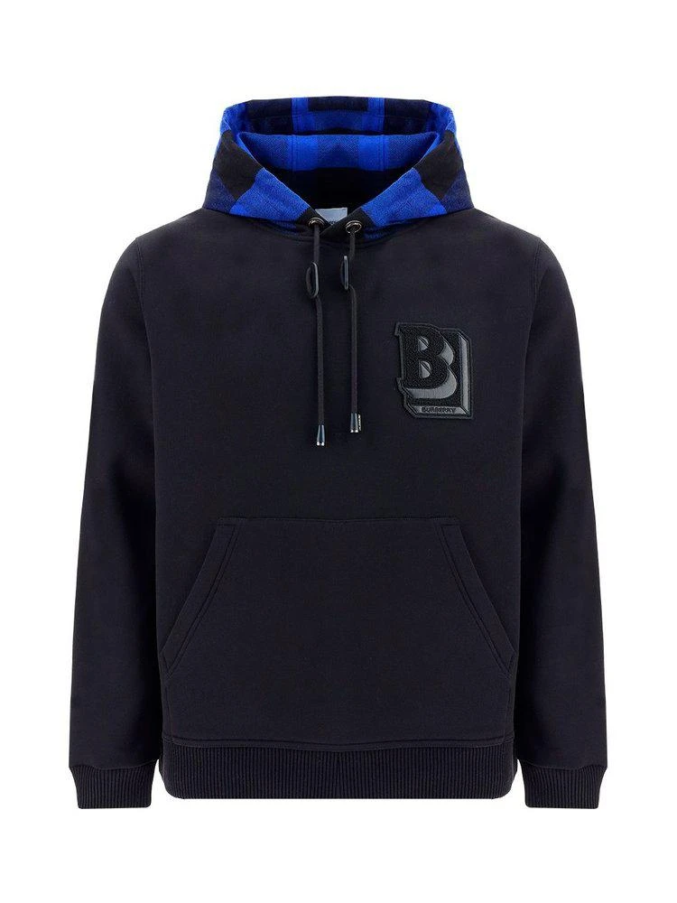 商品Burberry|Burberry Monogram Patch Hoodie,价格¥5121,第1张图片