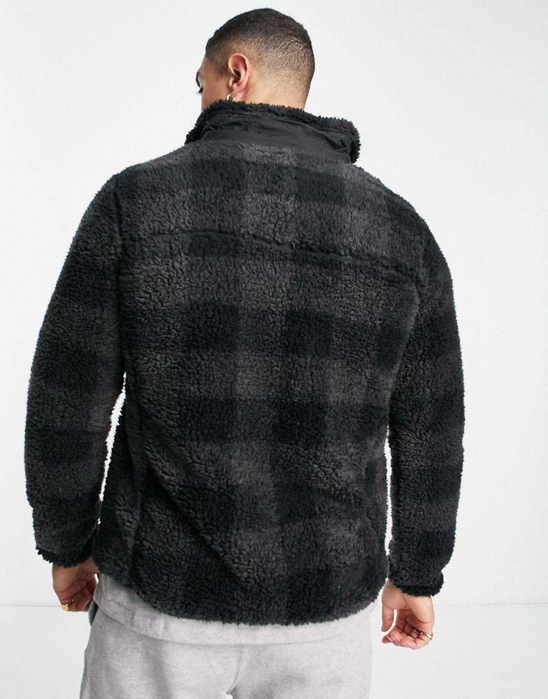 Columbia Winter Pass checked full zip fleece in black商品第4张图片规格展示