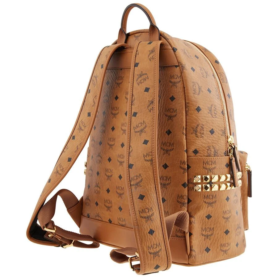 商品MCM|Visetos Stark Studs Medium Backpack - Cognac,价格¥4818,第3张图片详细描述