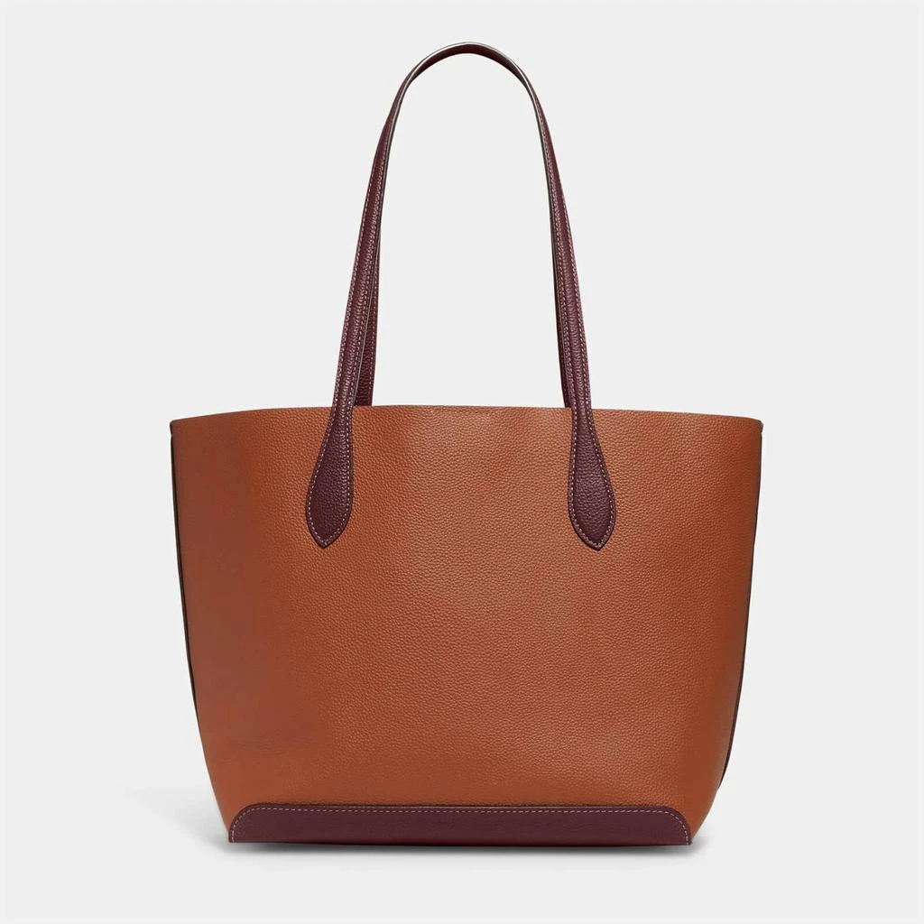 商品Coach|Coach Women's Colorblock Leather Kia Tote Bag - 1941 Saddle Multi,价格¥1641,第3张图片详细描述