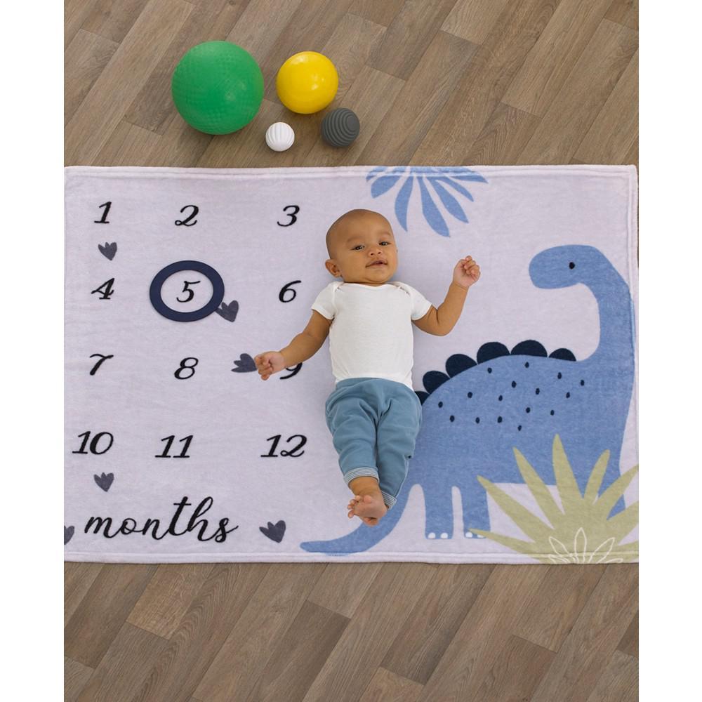 商品Macy's|Dino Adventure French Fiber Baby Milestone Blanket,价格¥259,第6张图片详细描述