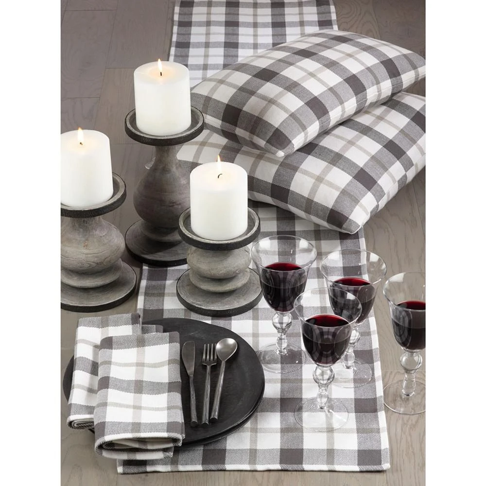 商品Saro Lifestyle|Yuri Collection Classic Plaid Design Cotton Table Runner,价格¥112,第3张图片详细描述