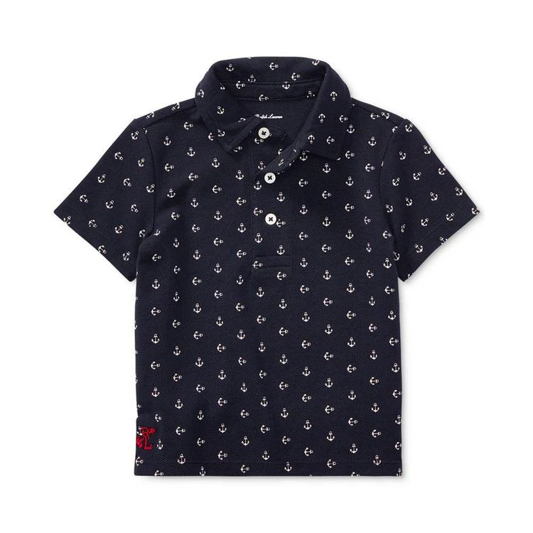 商品Ralph Lauren|Ralph Lauren Anchor-Print Cotton Polo, Baby Boys,价格¥132,第1张图片