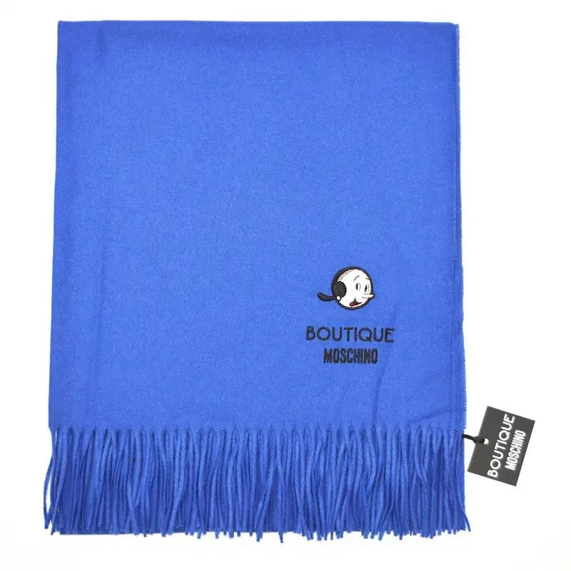 商品Moschino|Moschino莫斯奇诺  橄榄玩具熊围巾 - 蓝色,价格¥1038,第2张图片详细描述