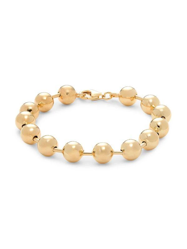 商品Saks Fifth Avenue|18K Goldplated Silver Beaded Bracelet,价格¥924,第1张图片