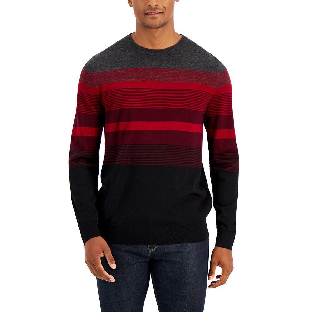 商品Club Room|Men's Ombre Stripe Sweater, Created for Macy's,价格¥184,第3张图片详细描述