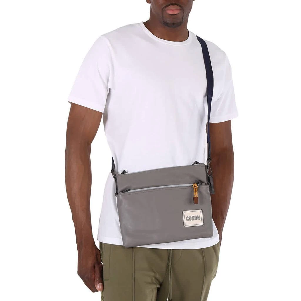 商品Coach|Men's Pacer Crossbody Bag in Black Copper/Heather Grey,价格¥1738,第2张图片详细描述