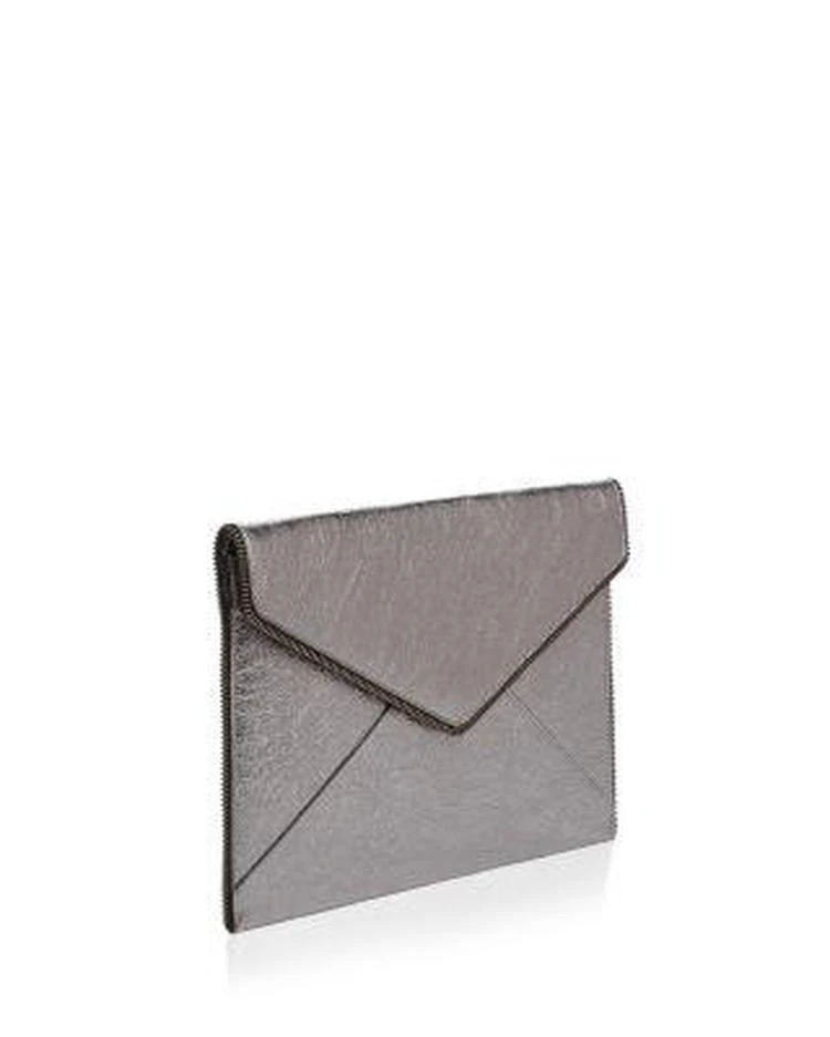 商品Rebecca Minkoff|Leo Metallic Leather Clutch  ,价格¥533,第4张图片详细描述