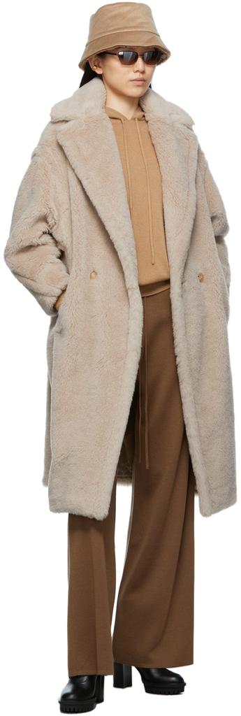 Beige Teddy Bear Icon Coat商品第4张图片规格展示