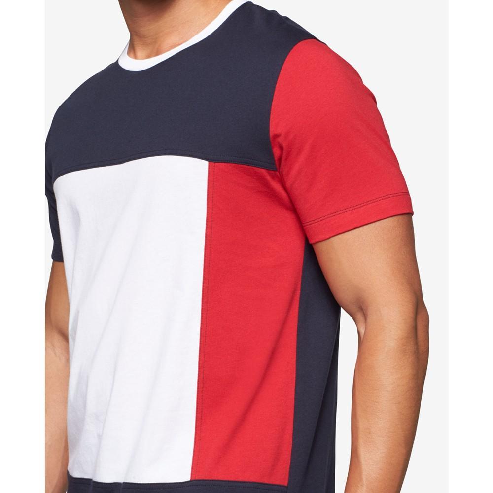 商品Tommy Hilfiger|Men's Modern Essentials Colorblocked Cotton T-Shirt,价格¥236,第4张图片详细描述