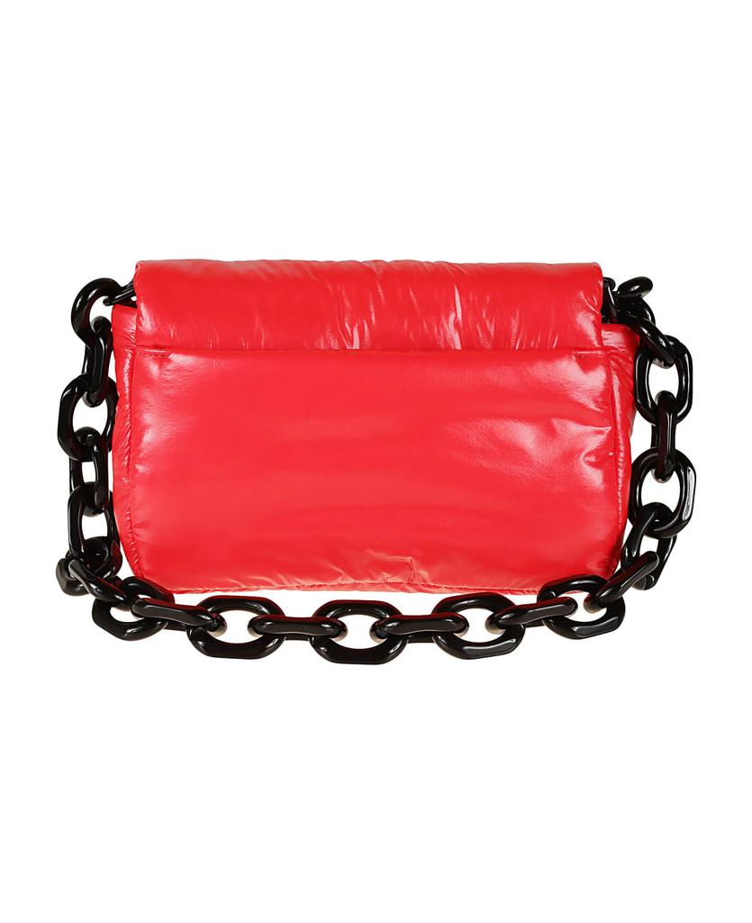 Chain Strap Logo Lock Shoulder Bag商品第2张图片规格展示