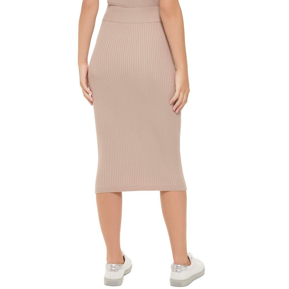 商品Calvin Klein|Women's Ribbed Knit Midi Skirt,价格¥359,第4张图片详细描述