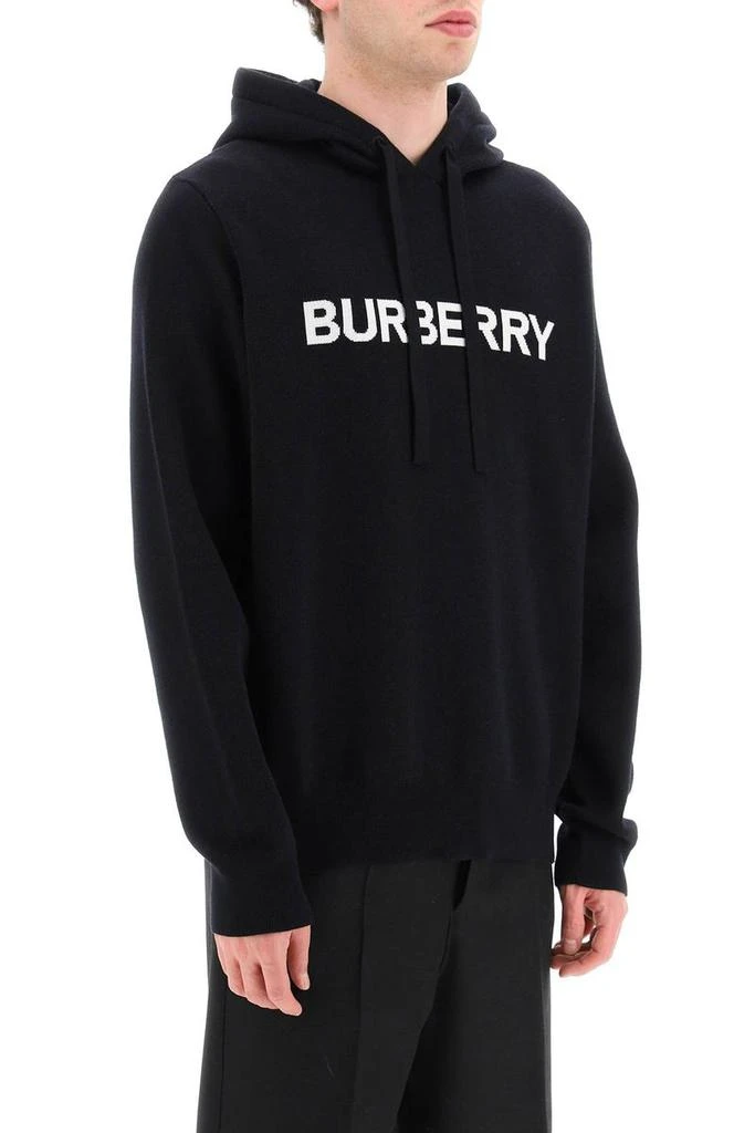 商品Burberry|Burberry hooded pullover with lettering logo jacquard,价格¥6313,第2张图片详细描述