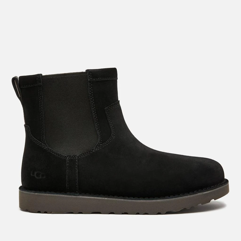 商品UGG|UGG Men's Campout Suede Chelsea Boots - Black,价格¥570,第1张图片