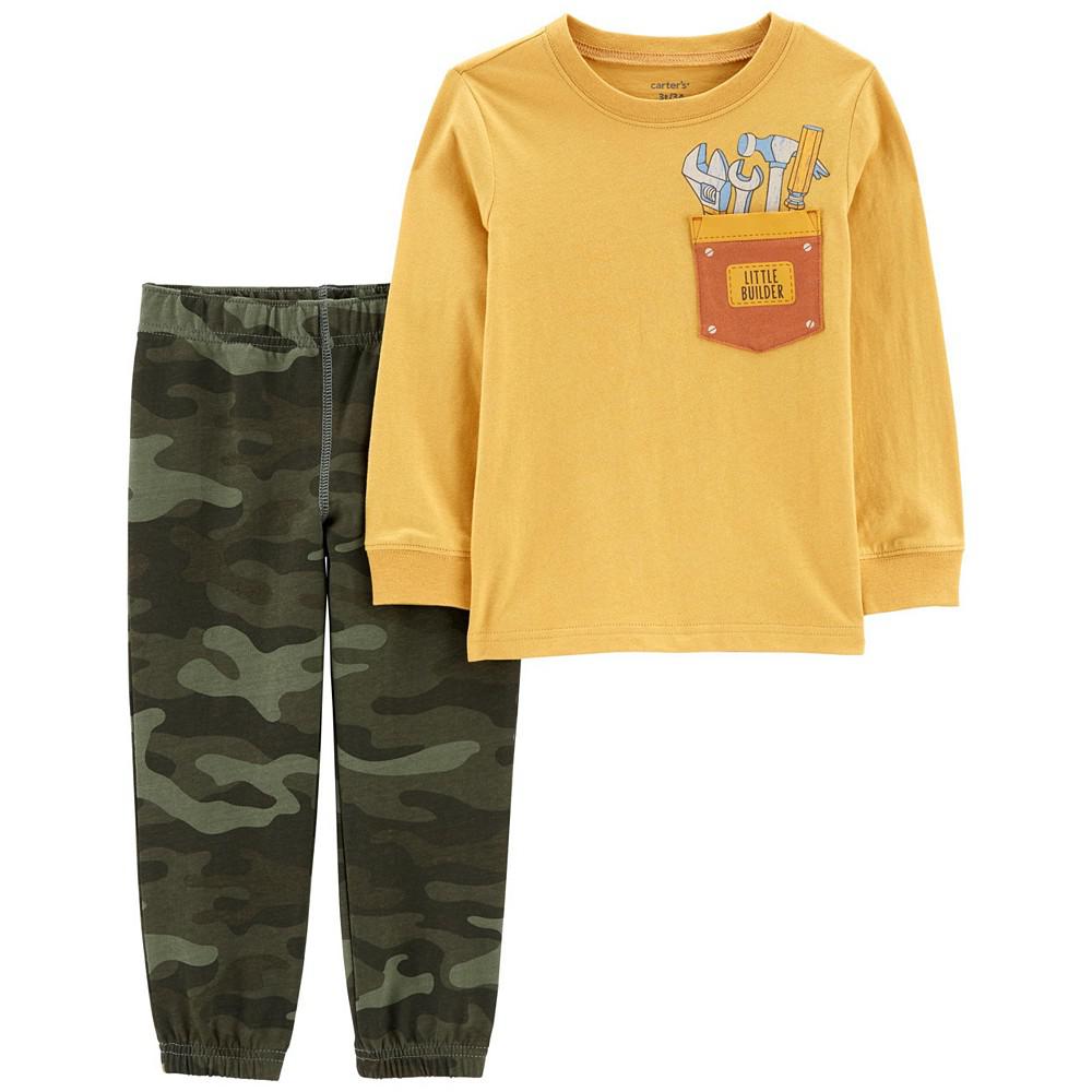 Baby Boys Long Sleeves T-shirt and Joggers, 2-Piece Set商品第1张图片规格展示