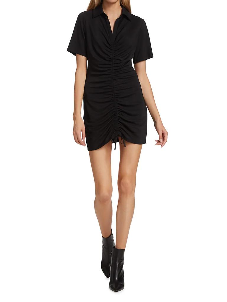 Marsha Ruched Polo T-Shirt Dress商品第2张图片规格展示
