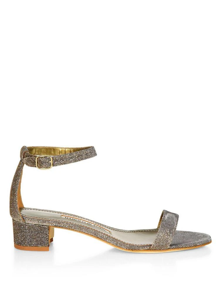 商品Manolo Blahnik|Chaflahi Ankle-Strap Sandals,价格¥2074,第5张图片详细描述