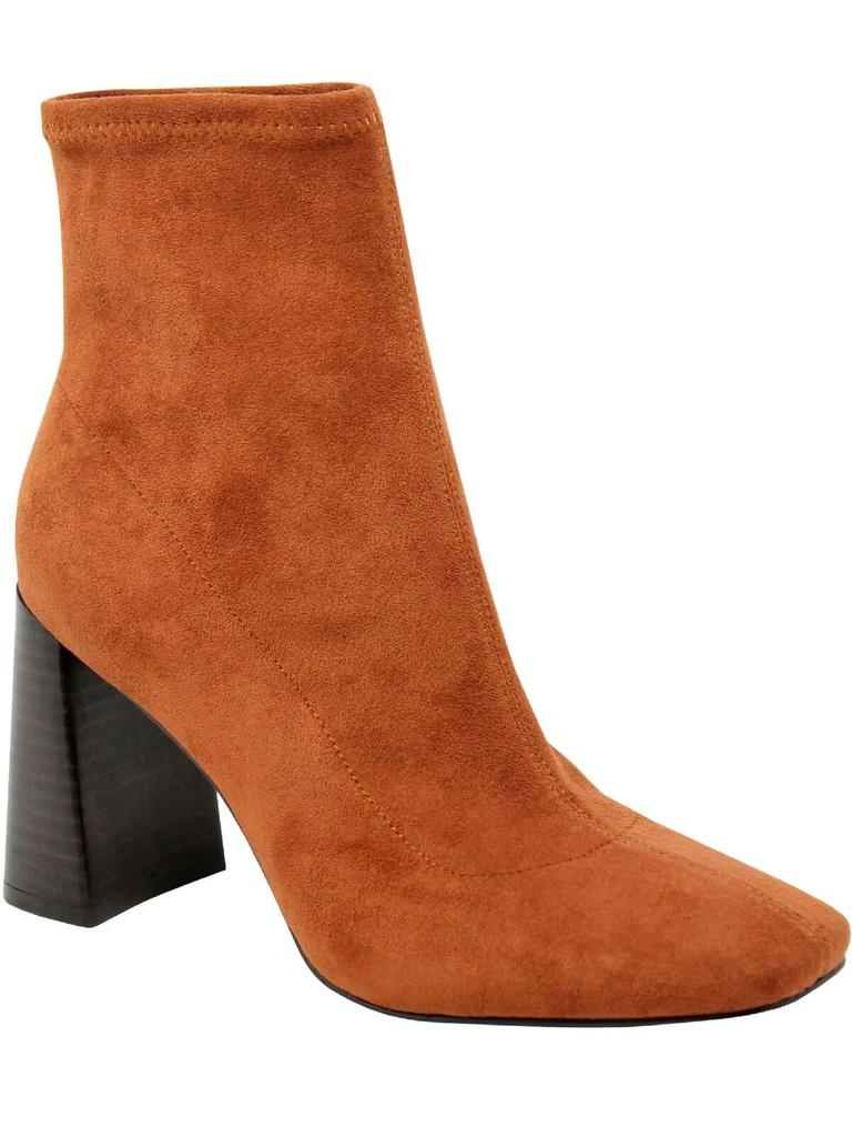 Women's  Turmoil Brown Block Heel Ankle Booties JOBB235 image 2