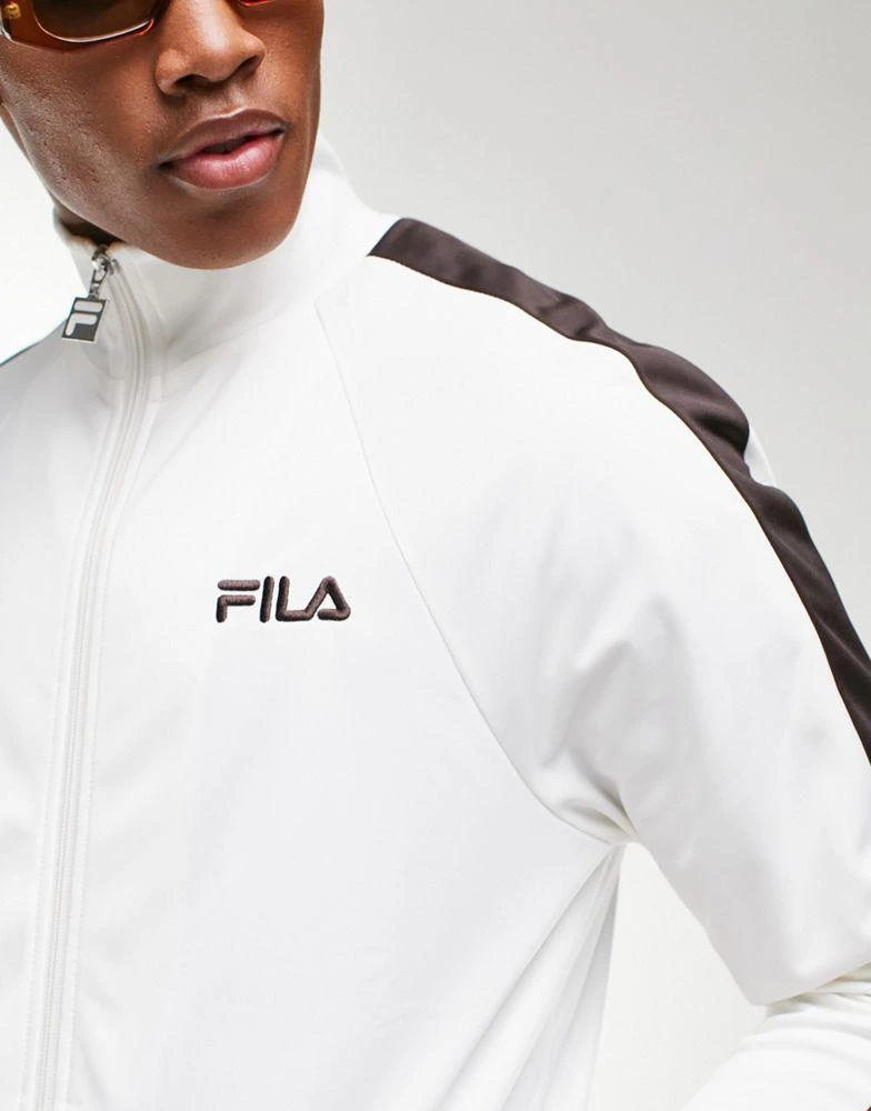 商品Fila|Fila track top with logo in white - exclusive to ASOS,价格¥318,第3张图片详细描述