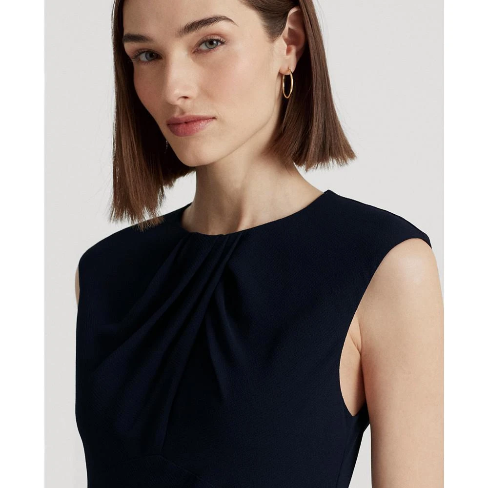 商品Ralph Lauren|Women's Bubble Crepe Cap-Sleeve Dress,价格¥1120,第3张图片详细描述