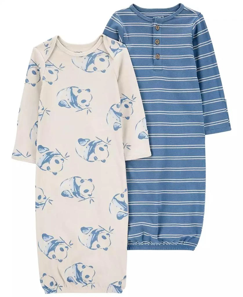 商品Carter's|Baby Boys Sleeper Gowns, Pack of 2,价格¥98,第1张图片