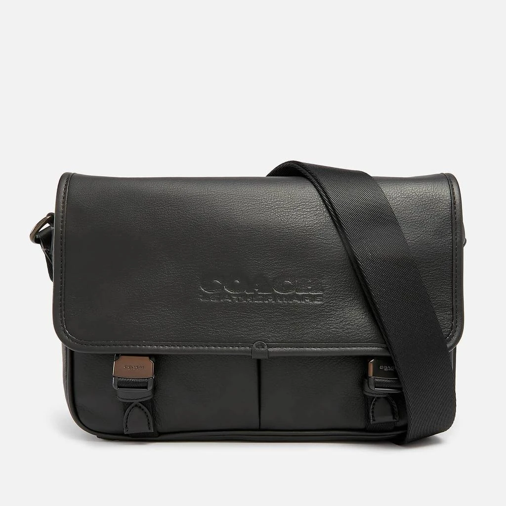 商品Coach|Coach Men's League Smooth Leather Messenger Bag - Black,价格¥2643,第1张图片