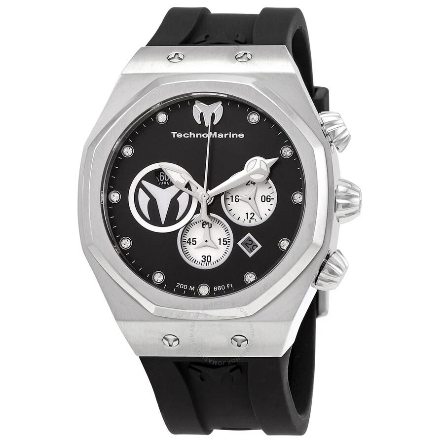 商品TechnoMarine|Reef Sun Chronograph Quartz Diamond Black Dial Men's Watch TM-520000,价格¥738,第1张图片