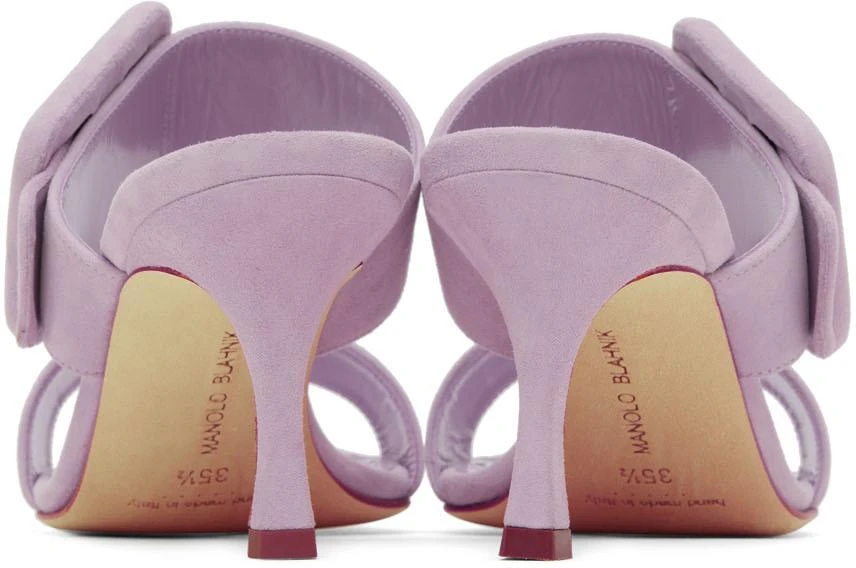 商品Manolo Blahnik|Purple Gable Mules,价格¥1990,第2张图片详细描述