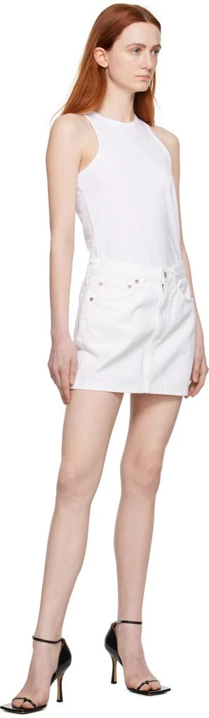 商品AGOLDE|White Liv Denim Miniskirt,价格¥666,第4张图片详细描述