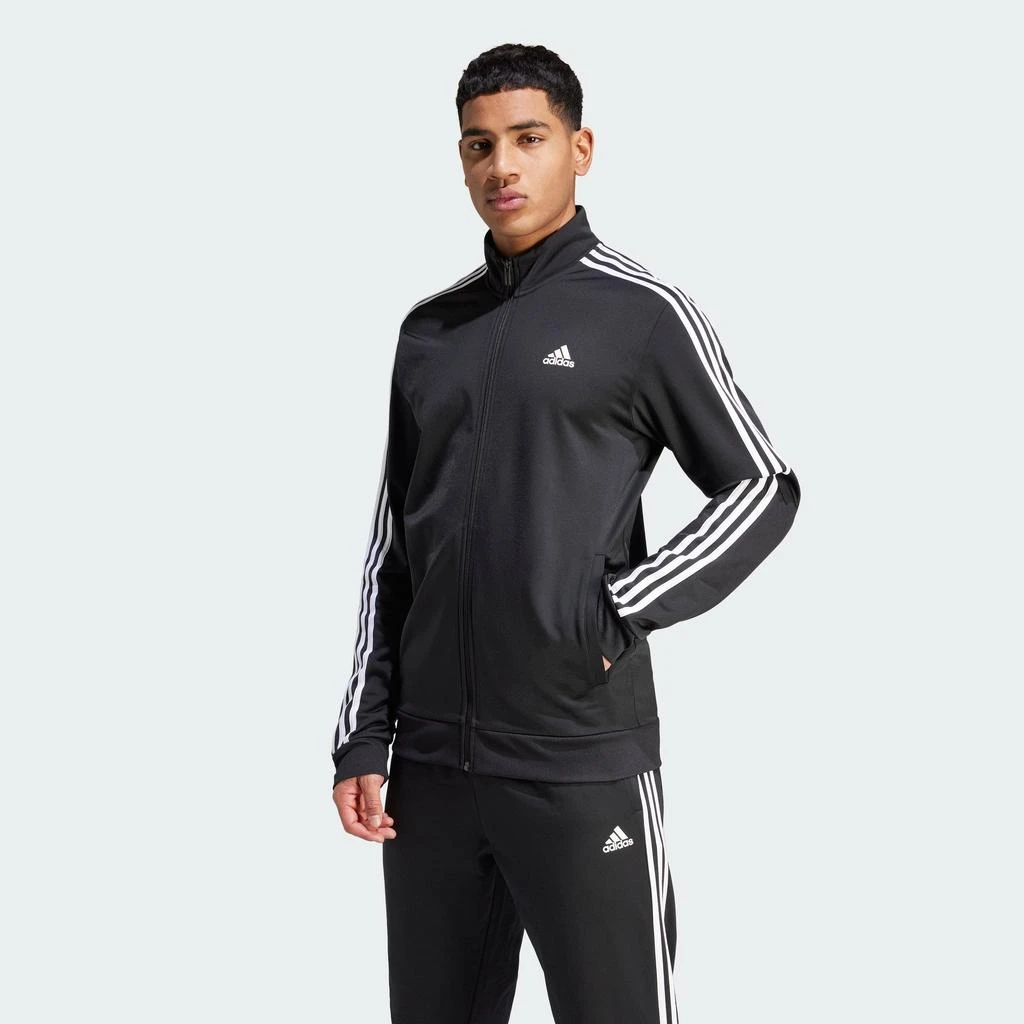 商品Adidas|男士Essentials 3-Stripes 条纹运动夹克,价格¥91,第1张图片