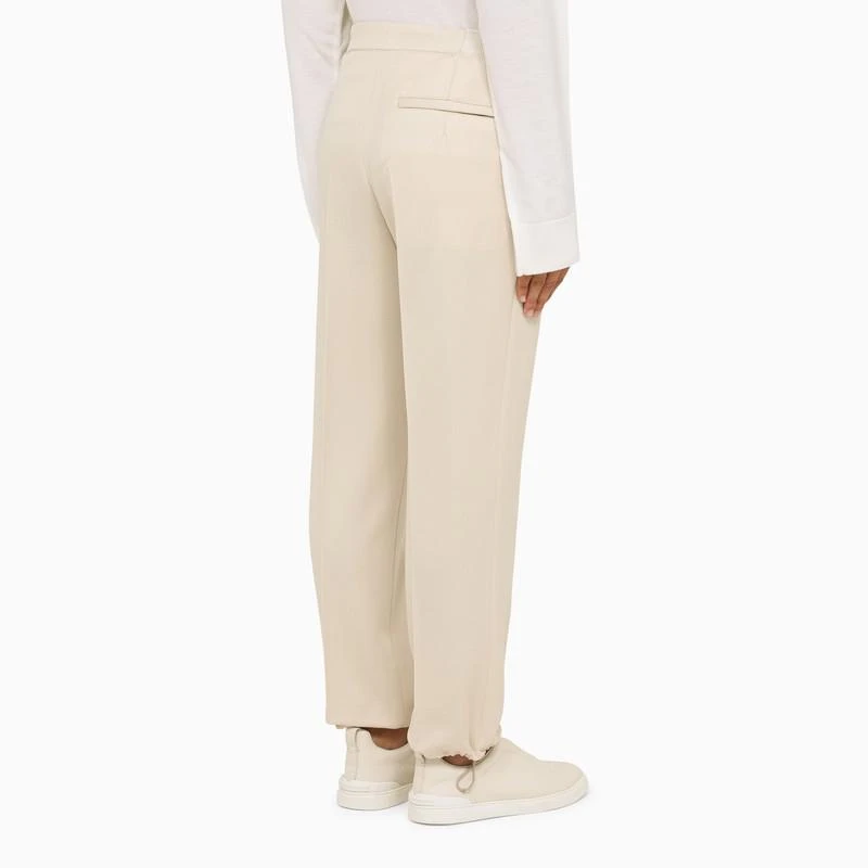 商品Zegna|Ivory regular wool trousers,价格¥4768,第4张图片详细描述