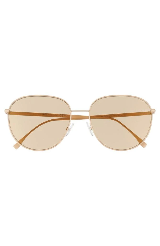 商品Fendi|60mm Round Sunglasses,价格¥981,第3张图片详细描述