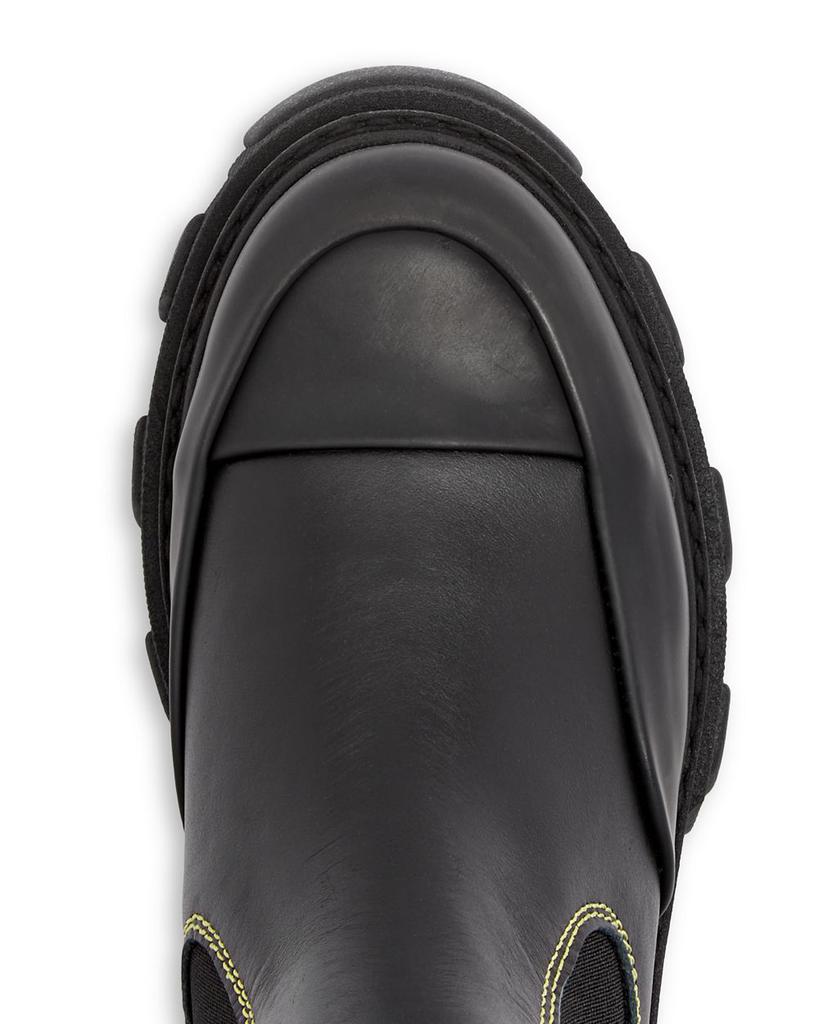 Women's Platform Mid Calf Chelsea Boots商品第3张图片规格展示