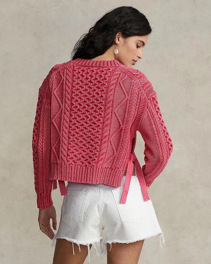 商品Ralph Lauren|Side Tie Cropped Sweater,价格¥443,第4张图片详细描述