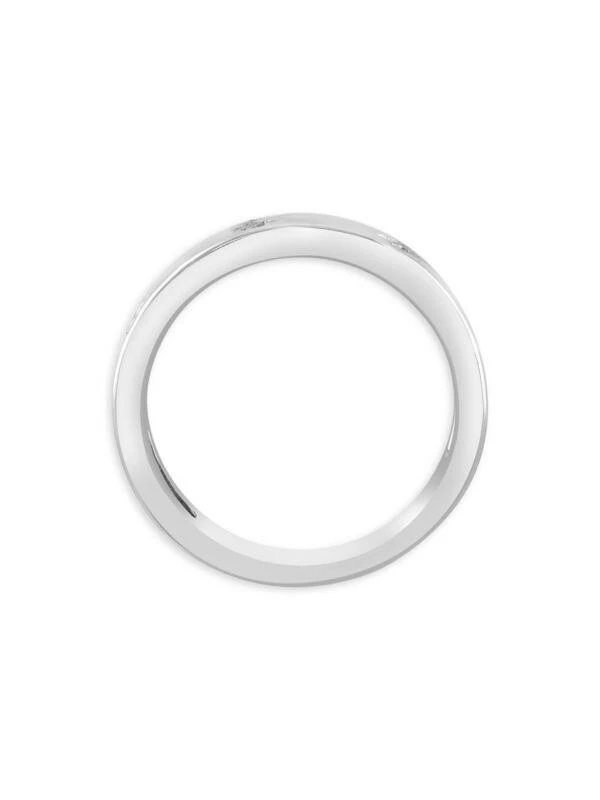 商品Effy|Sterling Silver & 0.04 TCW Diamond Studded Ring,价格¥842,第3张图片详细描述