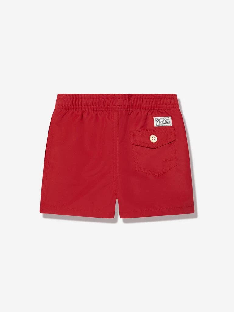 商品Ralph Lauren|Ralph Lauren Boys Logo Swim Shorts in Red,价格¥279,第2张图片详细描述