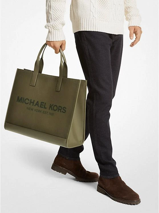 商品Michael Kors|Cooper Logo Embossed Faux Pebbled Leather Tote Bag,价格¥1417,第3张图片详细描述