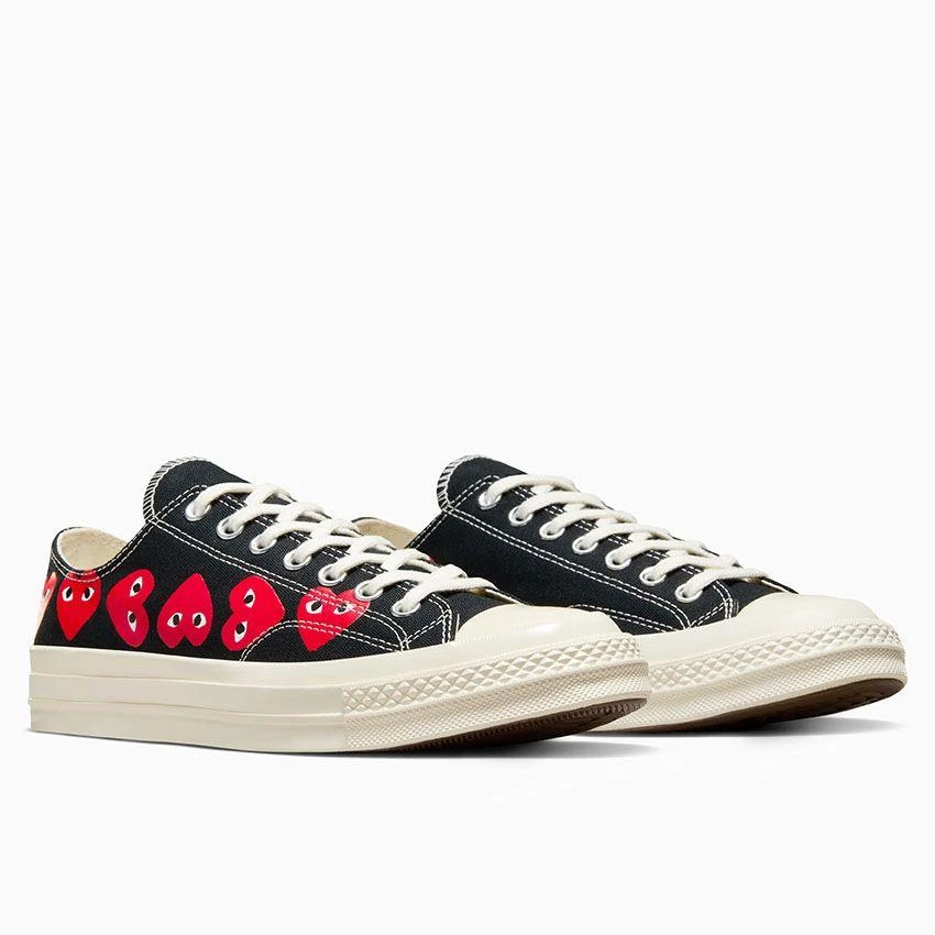 商品Comme des Garcons|COMME DES GARCONS PLAY X CONVERSE CHUCK 70 MULTI HEART LOW TOP,价格¥567,第2张图片详细描述