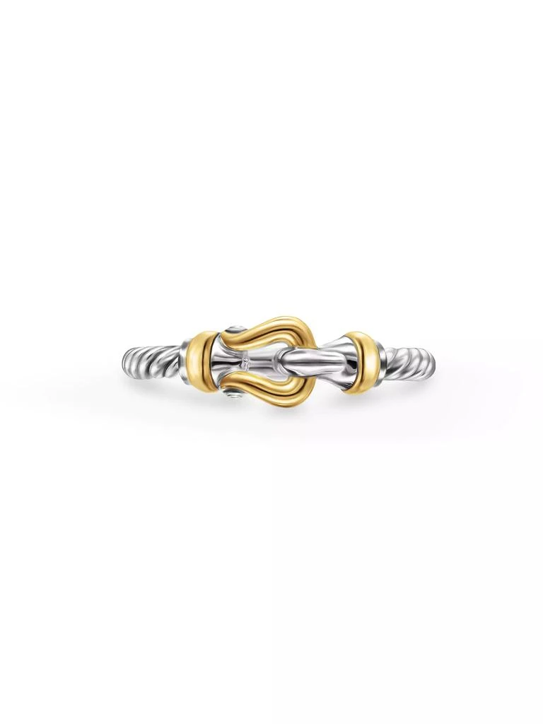 商品David Yurman|Petite Buckle Ring in Sterling Silver,价格¥3187,第4张图片详细描述