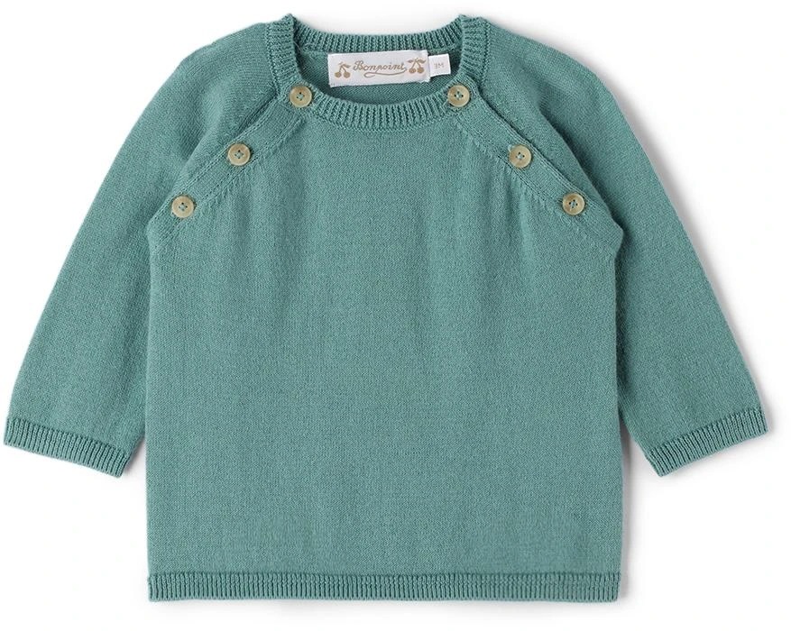 商品Bonpoint|Baby Green Cotton Abricota Set,价格¥826,第2张图片详细描述