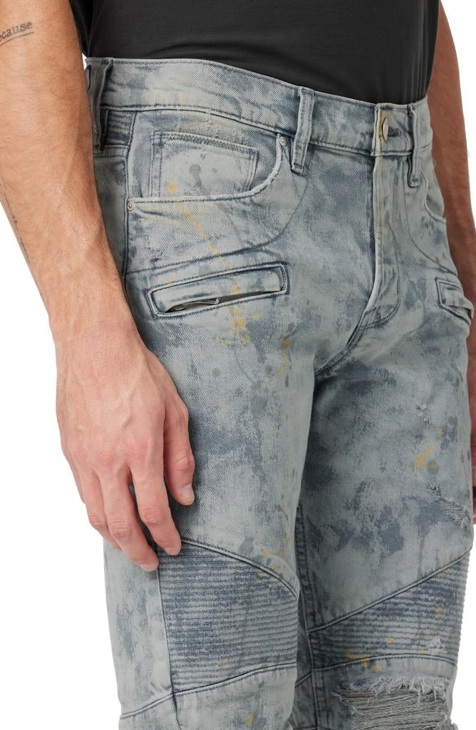 商品Hudson|Blinder Biker V2 Ripped Moto Skinny Jeans,价格¥292,第5张图片详细描述