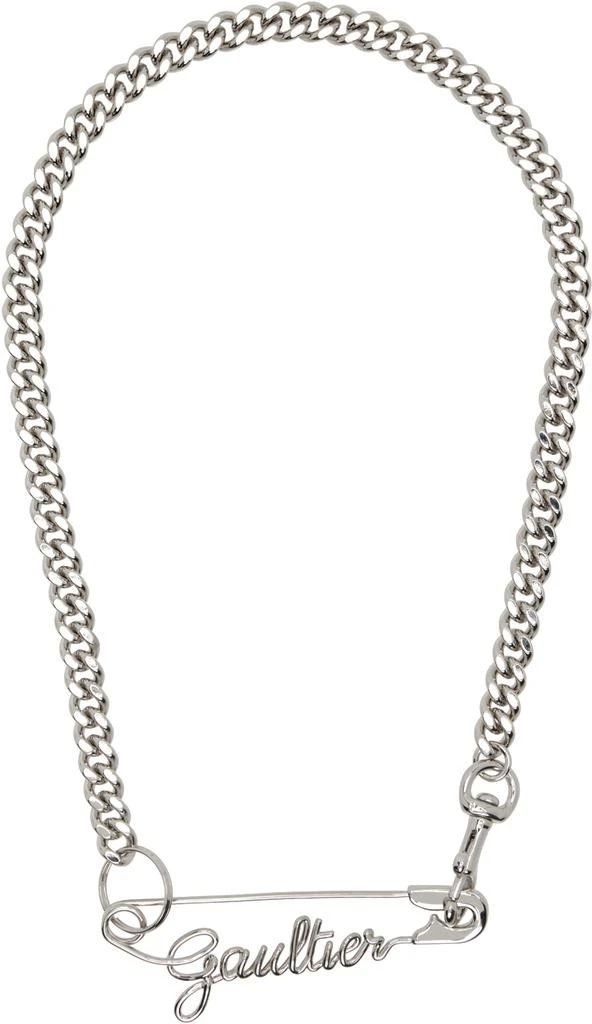 商品Jean Paul Gaultier|Silver 'The Gaultier Safety Pin' Necklace,价格¥2147,第1张图片