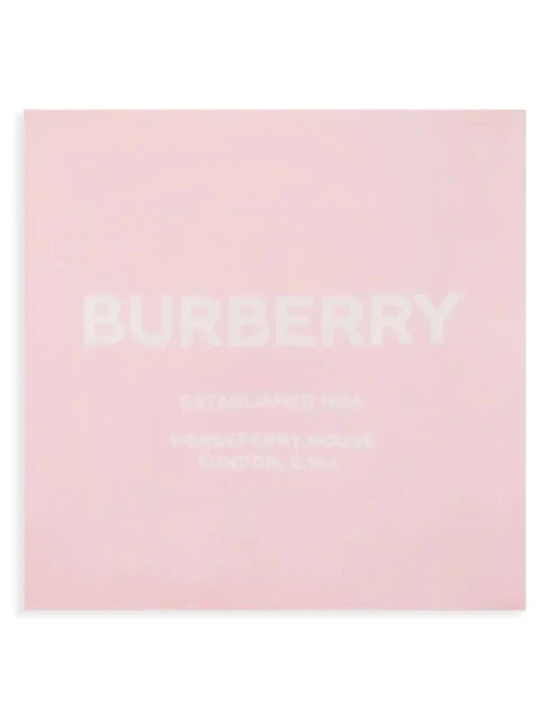 商品Burberry|Burberry - Branded Inverse Silk Scarf,价格¥2978,第2张图片详细描述