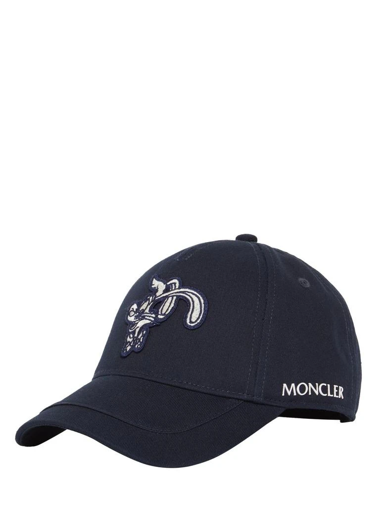 商品Moncler|Logo Cotton Baseball Cap,价格¥2152,第1张图片