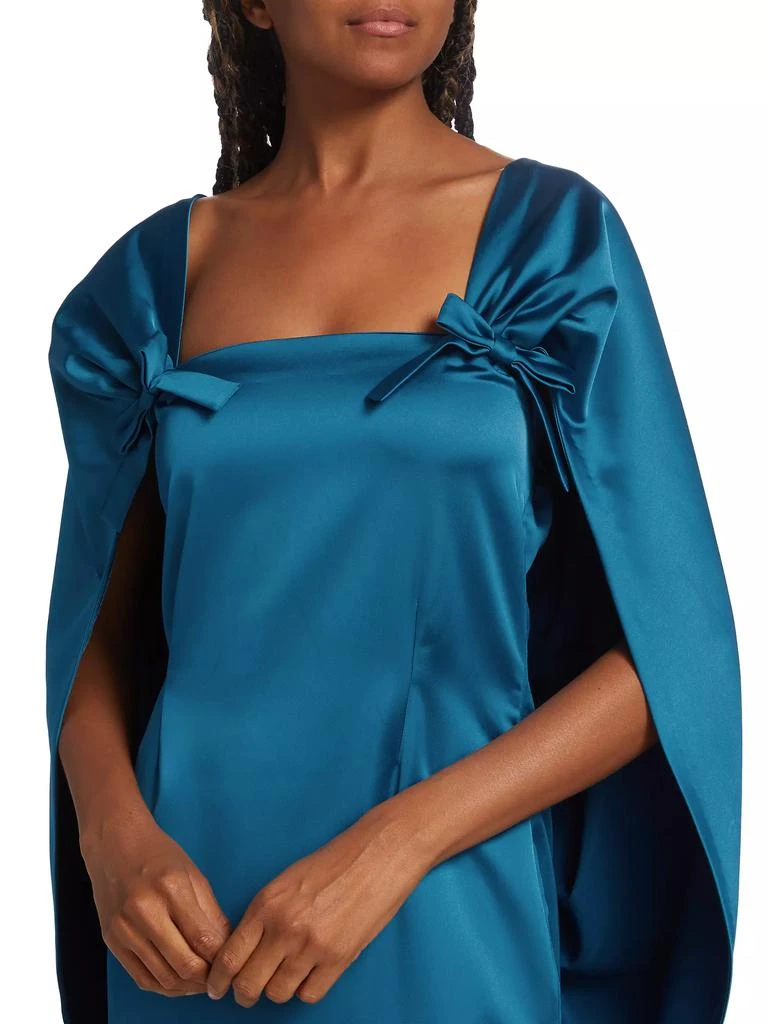 August Satin Cape Midi-Dress 商品