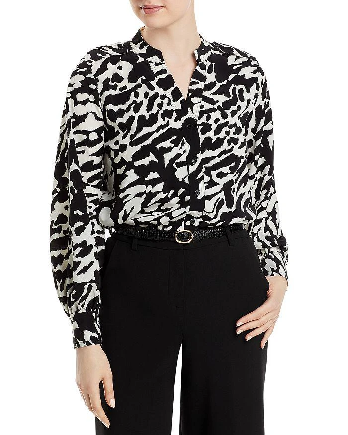 商品Karl Lagerfeld Paris|Printed Utility Blouse,价格¥335,第1张图片