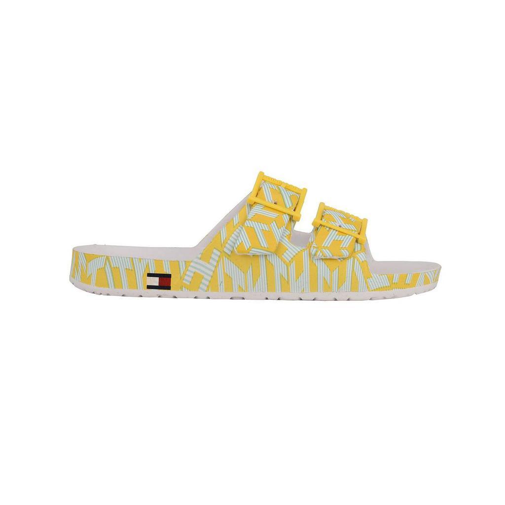 商品Tommy Hilfiger|Tommy Hilfiger Womens Jelz Printed Slip On Footbed Sandals,价格¥156-¥200,第7张图片详细描述