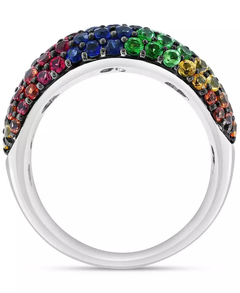 商品Effy|EFFY® Multi-Gemstone Pavé Cluster Ring (2-5/8 ct. t.w.) in Sterling Silver,价格¥2801,第3张图片详细描述