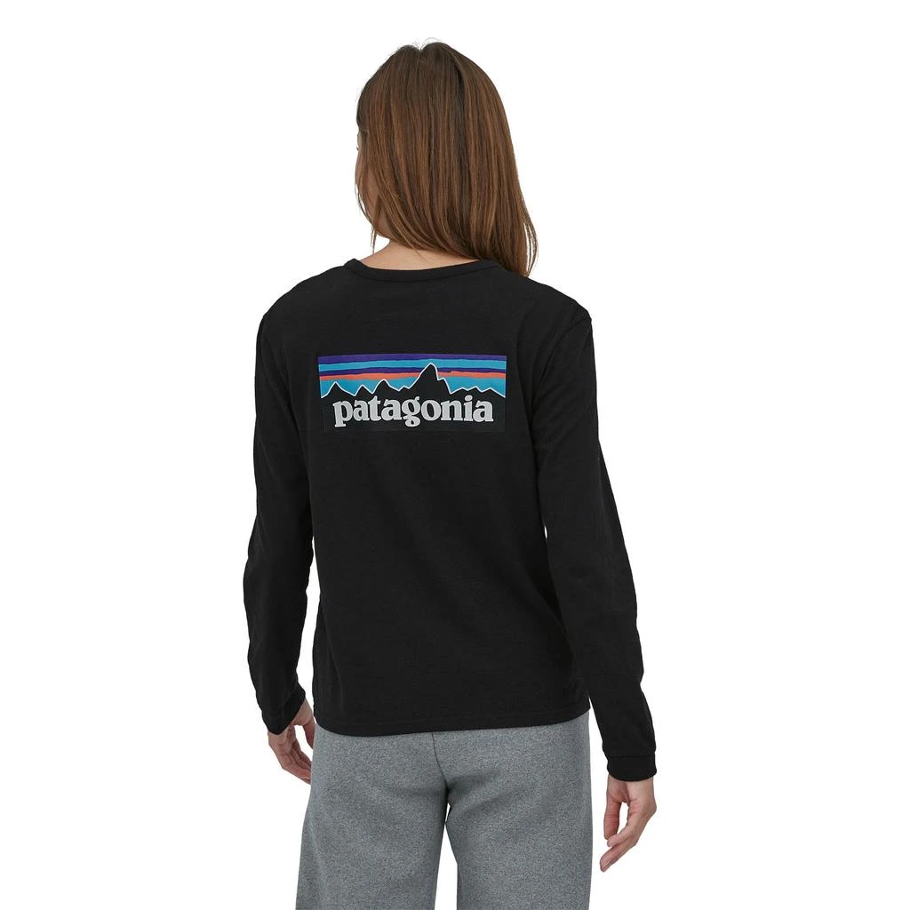 商品Patagonia|女士长袖 P-6 logo T 恤,价格¥436,第4张图片详细描述